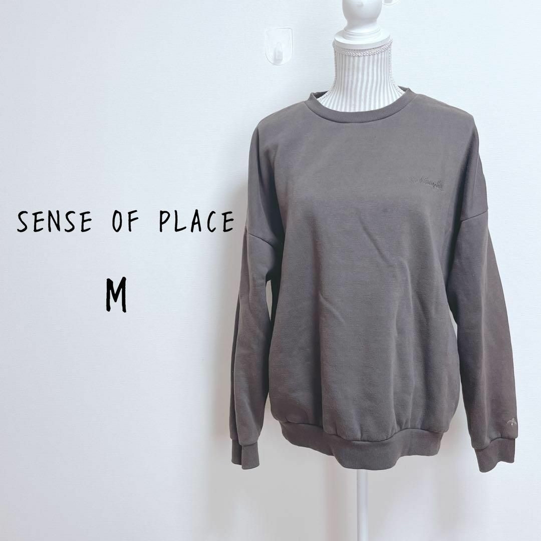 SENSE OF PLACE by URBAN RESEARCH(センスオブプレイスバイアーバンリサーチ)のセンスオブプレイス×マークゴンザレス　スウェットトレーナー　バックプリント【M】 レディースのトップス(ニット/セーター)の商品写真