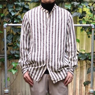 ケイシーケイシー(CASEY CASEY)の21aw casey casey denver shirt ストライプ　サイズM(シャツ)