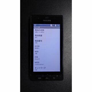 トウシバ(東芝)の☆ジャンク扱い☆au スマートフォン REGZA Phone IS04 ブラック(スマートフォン本体)