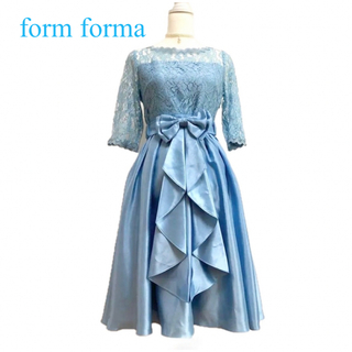 フォルムフォルマ(form forma)のForm Forma  デコルテシースルーレースドレス　38(M)サイズ(ミディアムドレス)
