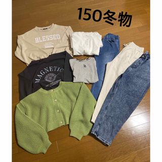 グローバルワーク(GLOBAL WORK)の８点150冬物(Tシャツ/カットソー)