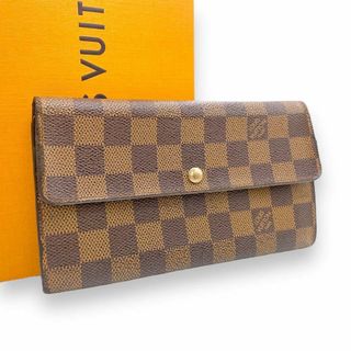 ルイヴィトン(LOUIS VUITTON)の【1173】ルイヴィトン✨ポシェット✨ポルトモネクレディ✨長財布✨ダミエ✨茶色 (財布)