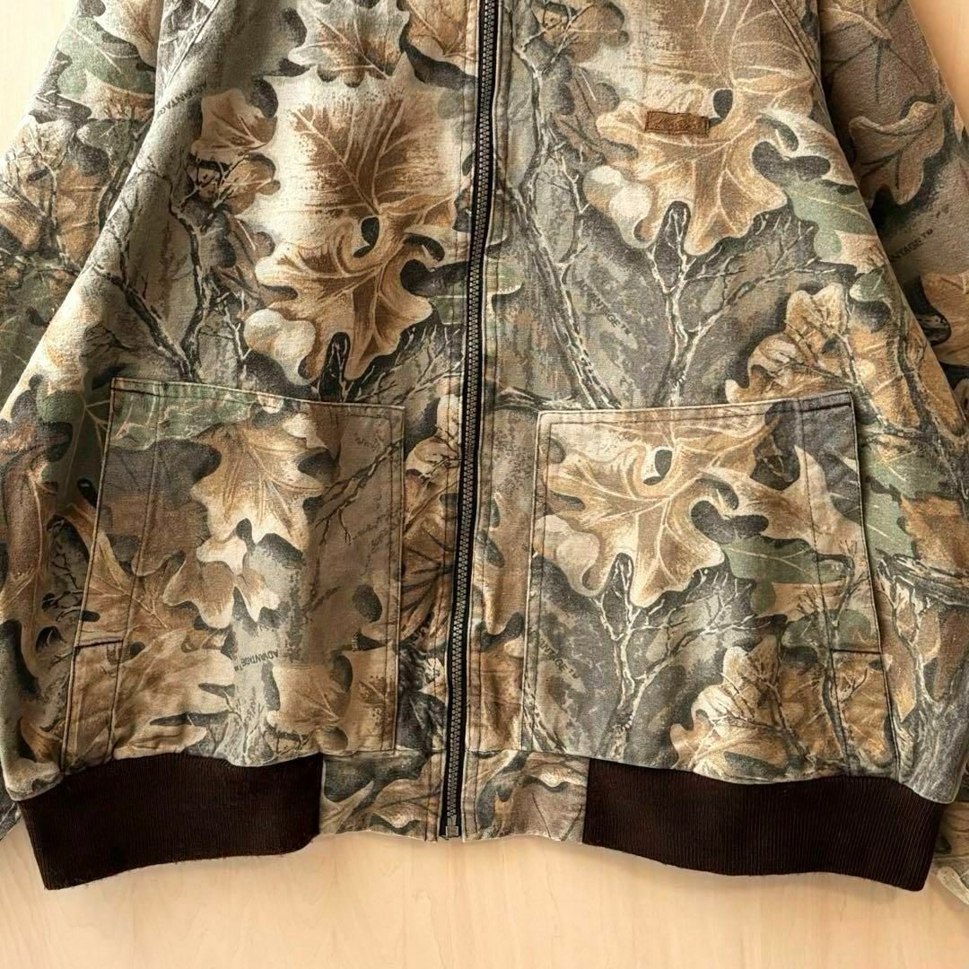 WOOLRICH(ウールリッチ)の90s古着　ウールリッチ　ツリー柄カモフラ　ブルゾン　フルジップ　筆記体タグ メンズのジャケット/アウター(ブルゾン)の商品写真