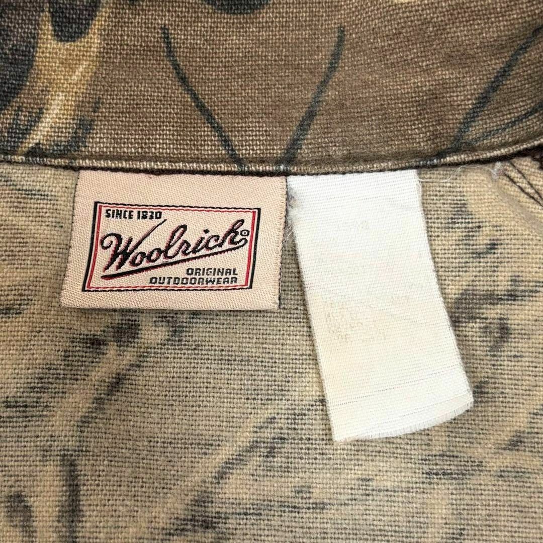 WOOLRICH(ウールリッチ)の90s古着　ウールリッチ　ツリー柄カモフラ　ブルゾン　フルジップ　筆記体タグ メンズのジャケット/アウター(ブルゾン)の商品写真