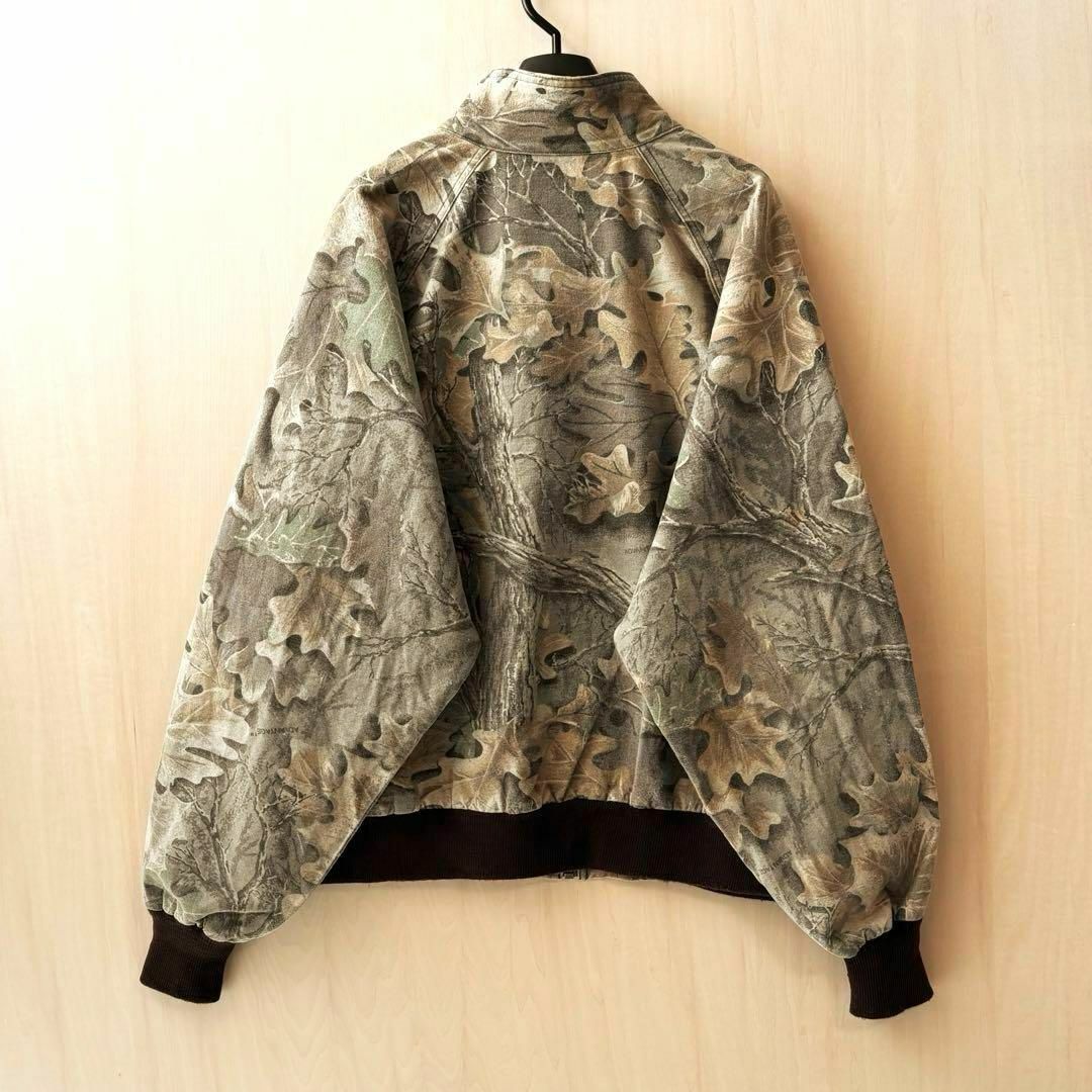 WOOLRICH(ウールリッチ)の90s古着　ウールリッチ　ツリー柄カモフラ　ブルゾン　フルジップ　筆記体タグ メンズのジャケット/アウター(ブルゾン)の商品写真