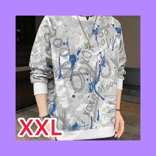 XXL　メンズ　スウェット　柄　オーバーサイズ　ビッグシルエット(スウェット)