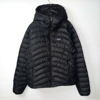 パタゴニア(patagonia)のパタゴニア　ウォッシャブル　ダウンセーター　パーカー　フード　無地　黒　S(ダウンジャケット)