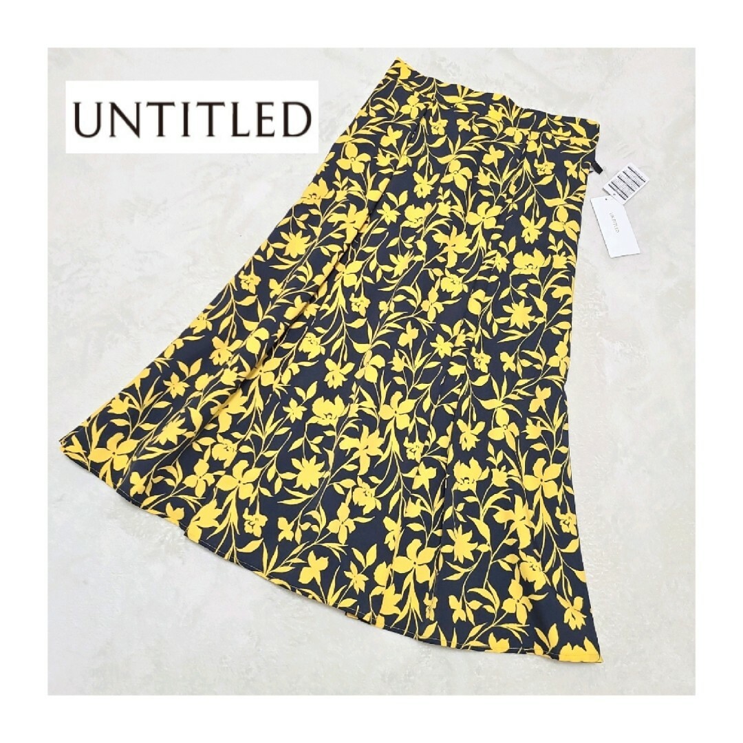 UNTITLED(アンタイトル)の〘新品タグ付き〙UNTITLED＊花柄タックスカート レディースのスカート(ロングスカート)の商品写真