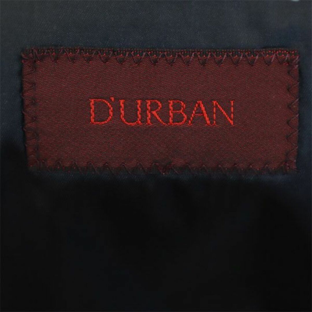 D’URBAN(ダーバン)のダーバン 日本製 ウール ストライプ柄 スーツ 上下 セットアップ 96AB5 ネイビー系 Durban テーラードジャケット ロングパンツ メンズ 【中古】  【240115】 メンズのスーツ(セットアップ)の商品写真