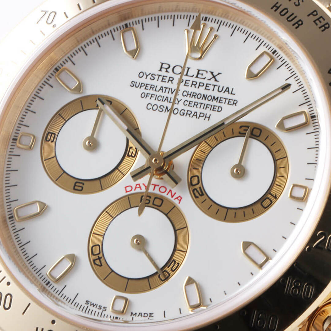 ROLEX(ロレックス)のロレックス デイトナ 116528 ホワイト P番 メンズ 中古 腕時計 メンズの時計(腕時計(アナログ))の商品写真