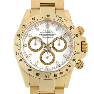 ロレックス(ROLEX)のロレックス デイトナ 116528 ホワイト P番 メンズ 中古 腕時計(腕時計(アナログ))