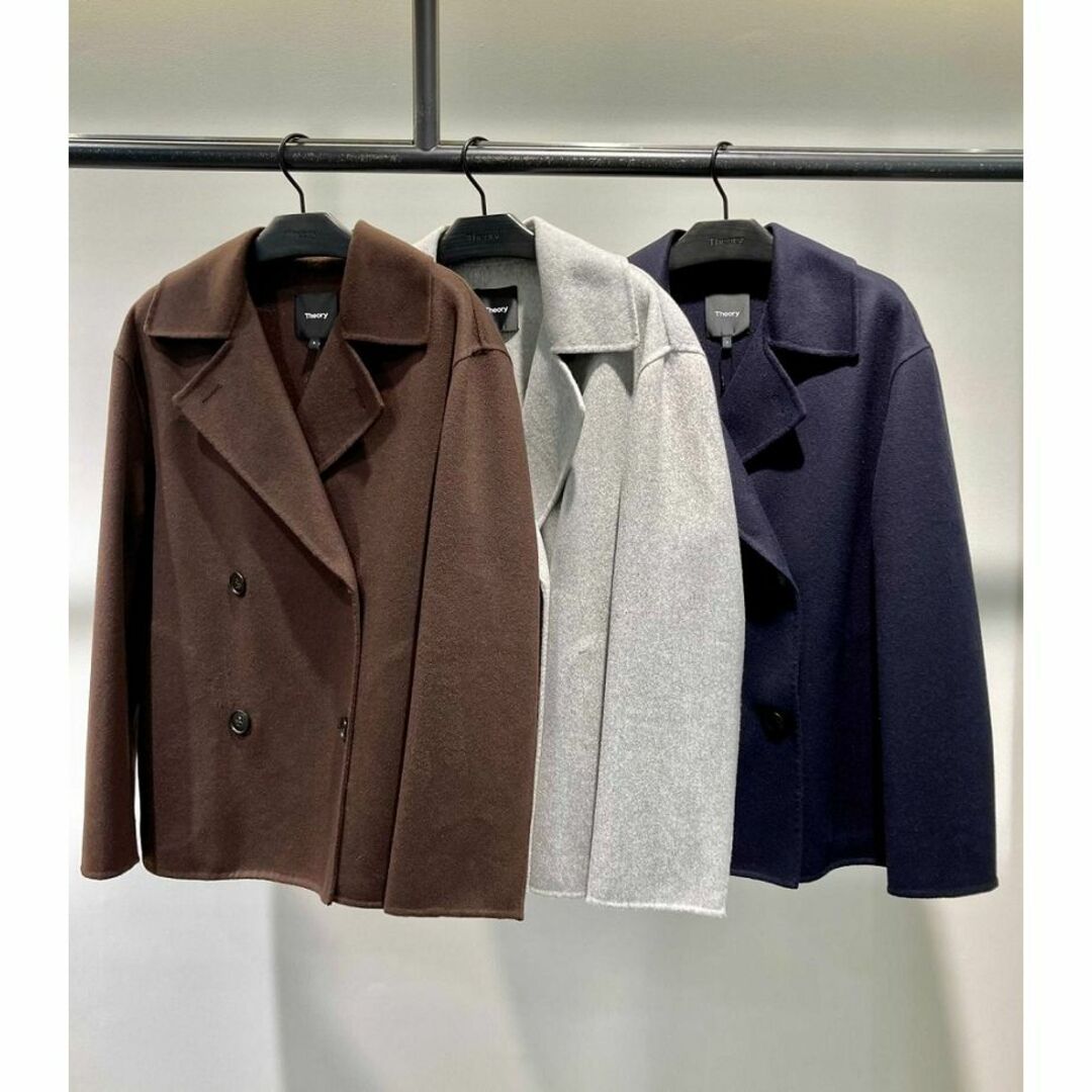 Theory - Theory 21AW セオリー ダブルフェイス P コートの通販 Theory - Theory 21AW セオリー ダブルフェイス P コートの通販