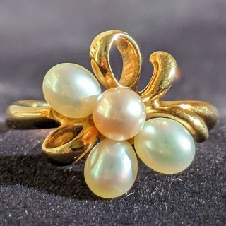 ミキモト(MIKIMOTO)の501 ミキモトパールリングK18YGイエローゴールド3.3g(リング(指輪))