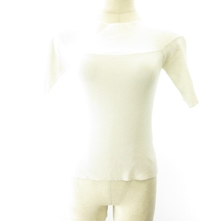 フレイアイディー(FRAY I.D)のフレイアイディー FRAY I.D 近年モデル ニット セーター 半袖 白 F(ニット/セーター)