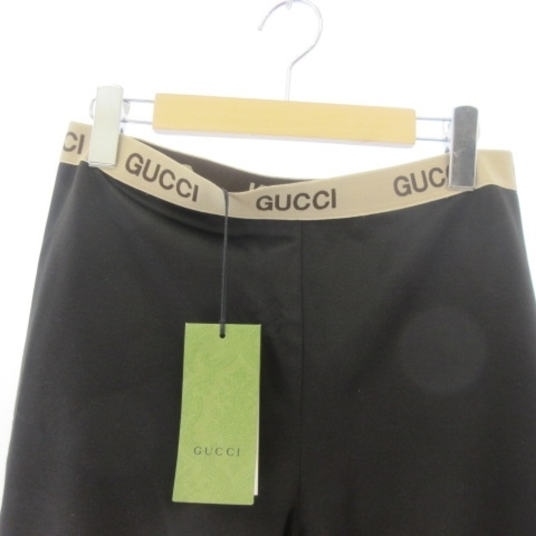 Gucci(グッチ)のグッチ GUCCI タグ付き リブロゴストレートパンツ レギンス タイツ XXL メンズのパンツ(スラックス)の商品写真