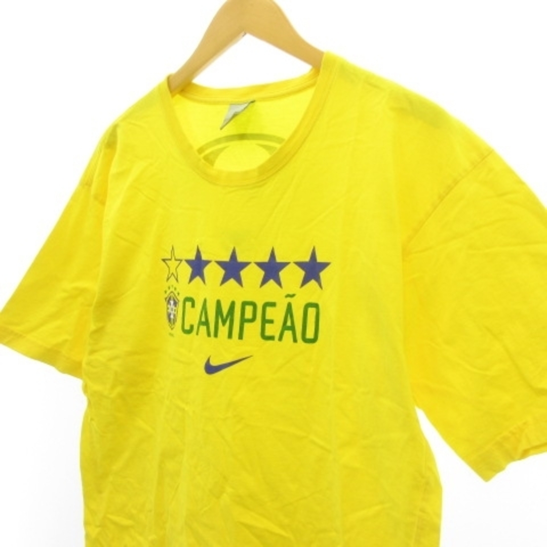 NIKE(ナイキ)のナイキ サッカーブラジル代表 2002年 W杯 優勝記念Tシャツ M EC● スポーツ/アウトドアのサッカー/フットサル(記念品/関連グッズ)の商品写真