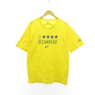 ナイキ(NIKE)のナイキ サッカーブラジル代表 2002年 W杯 優勝記念Tシャツ M EC●(記念品/関連グッズ)