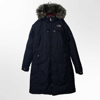 ザノースフェイス(THE NORTH FACE)のノースフェイス　ダウンパーカー　コート　ジャケット　グース　ファー　黒　L(ダウンコート)