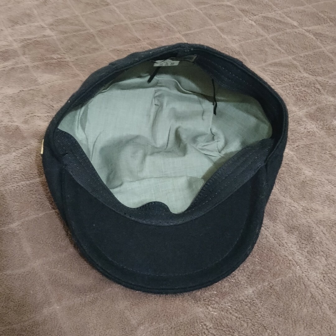 メルトンハンチング ブラック フリーサイズ メンズの帽子(ハンチング/ベレー帽)の商品写真