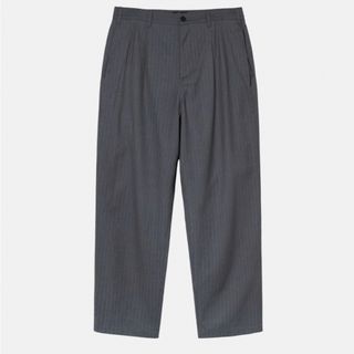 ステューシー(STUSSY)のSTUSSY STRIPED VOLUME PLEATED TROUSER (スラックス)