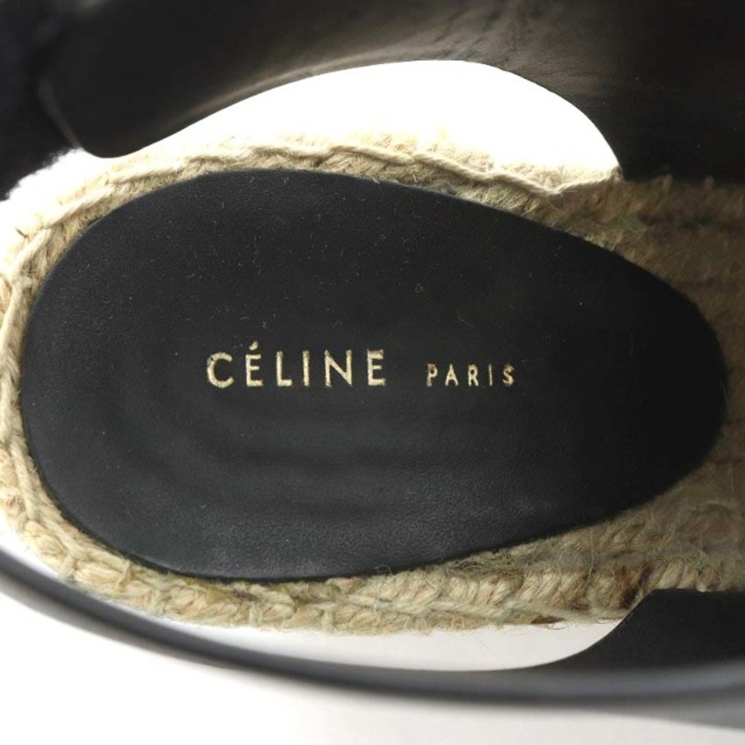 celine(セリーヌ)のセリーヌ フィービー期 サンダル ウェッジソール レザー 35 22.0cm 黒 レディースの靴/シューズ(サンダル)の商品写真