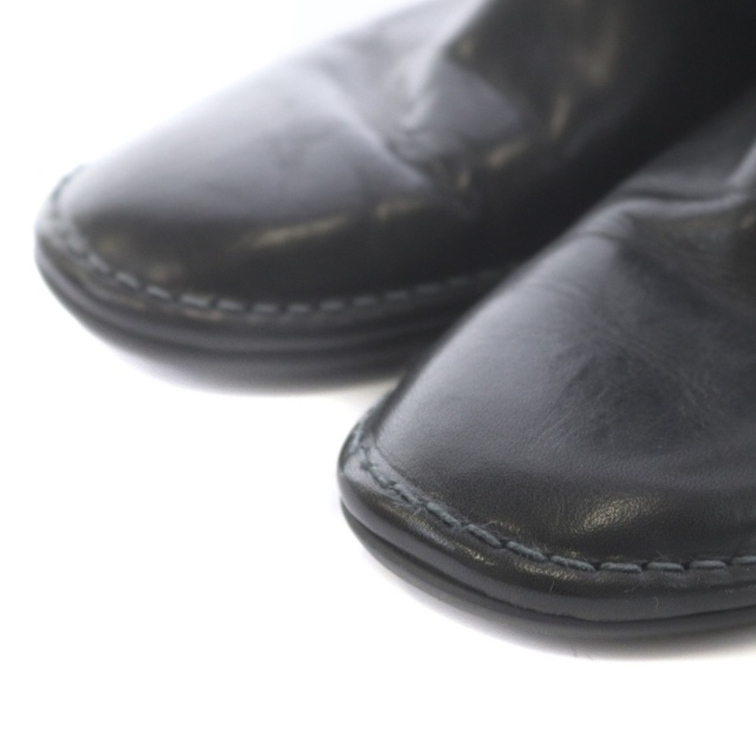 Jurgen Lehl(ヨーガンレール)のヨーガンレール ショートブーツ ローヒール レザー スエード 切替 25 黒 レディースの靴/シューズ(ブーツ)の商品写真