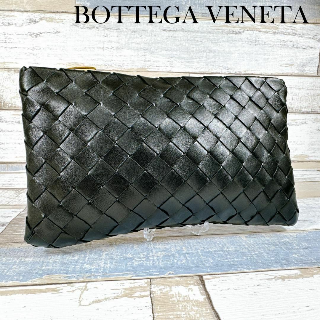 Bottega Veneta(ボッテガヴェネタ)のボッテガヴェネタ イントレチャート ポーチ セカンドバッグ クラッチバッグ メンズのバッグ(セカンドバッグ/クラッチバッグ)の商品写真