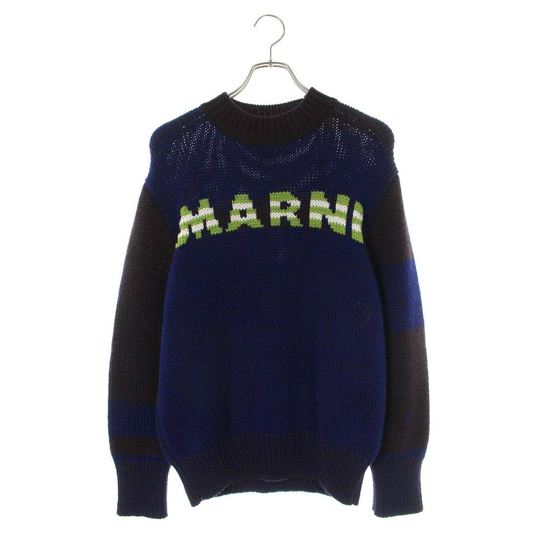 Marni(マルニ)のマルニ  23AW  GCMG0345Q0 ロゴウールニット メンズ 44 メンズのトップス(ニット/セーター)の商品写真