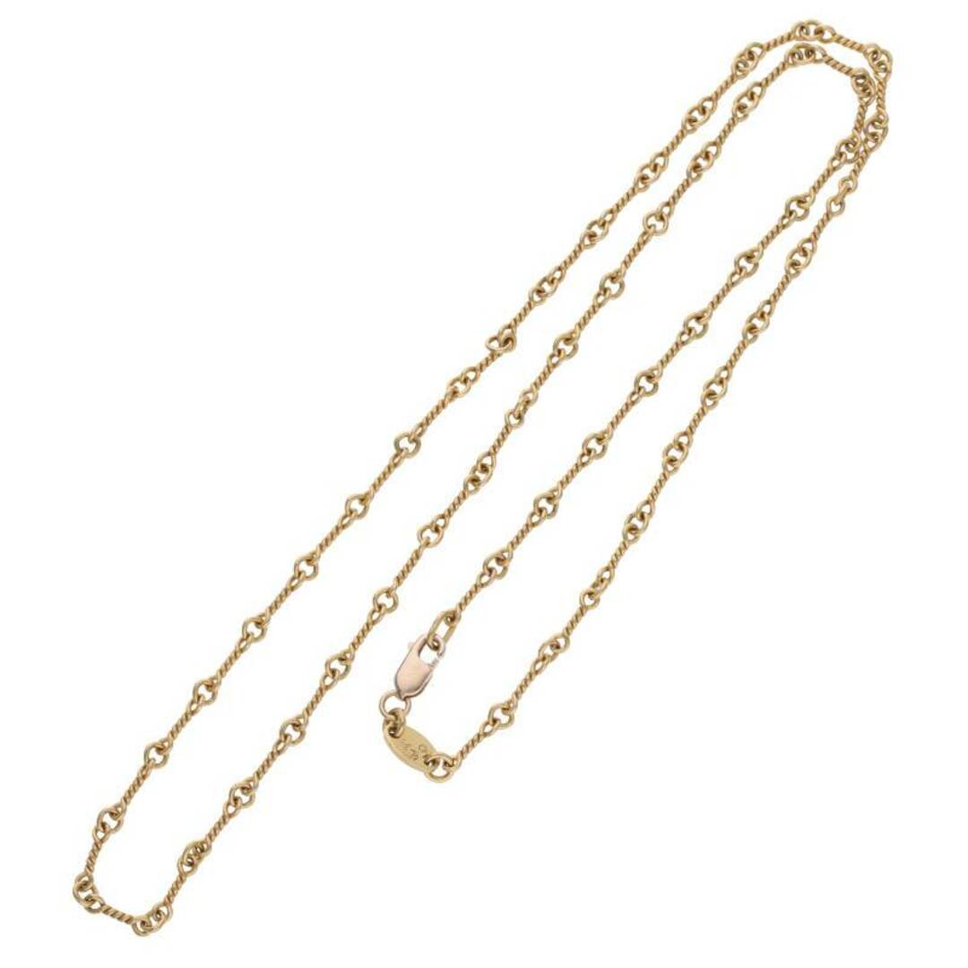 Chrome Hearts(クロムハーツ)のクロムハーツ  22K NECKCHAIN T18/ツイストチェーン18inch ゴールドネックレス メンズ 18inch メンズのアクセサリー(ネックレス)の商品写真