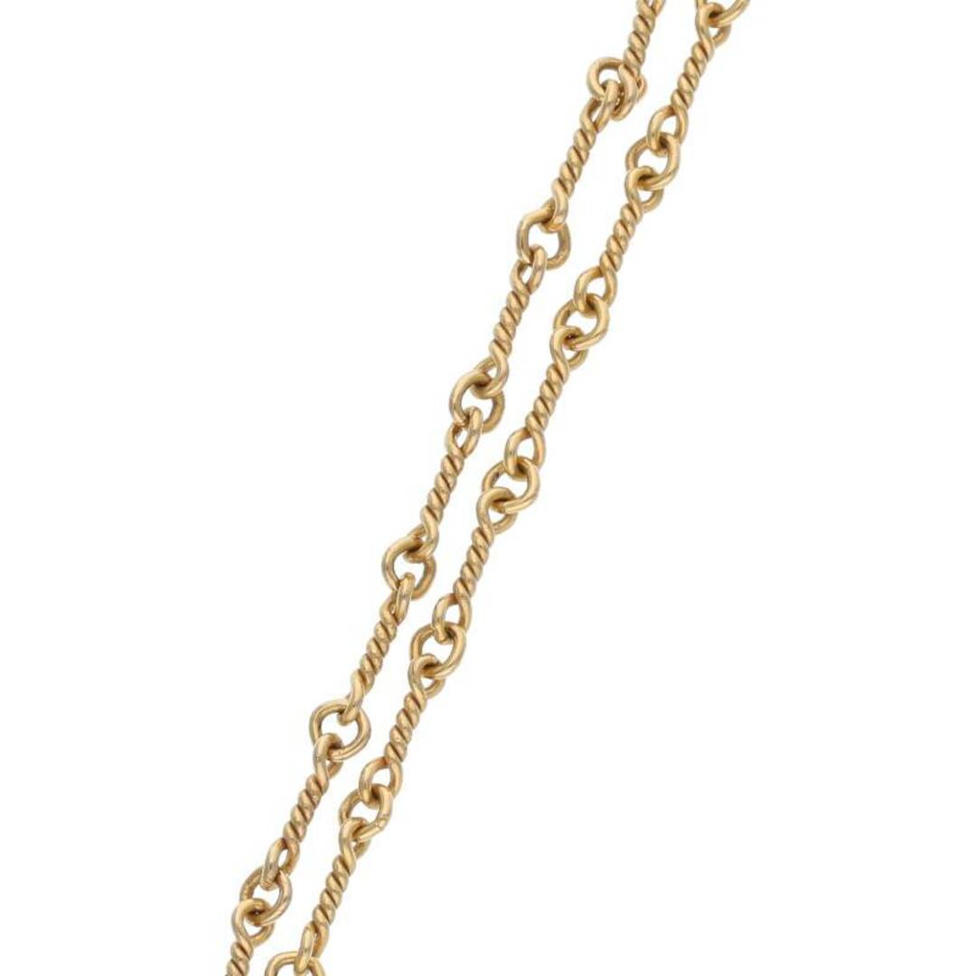 クロムハーツ  22K NECKCHAIN T18/ツイストチェーン18inch ゴールドネックレス メンズ 18inchアクセサリー