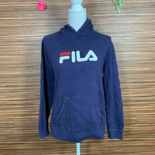 フィラ(FILA)のFILA フィラ️ パーカー Mサイズ 紺色 ネイビー メンズ 紐無し(パーカー)