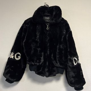 ディーアンドジー(D&G)の90s D&G ドルガバ ドルチェアンドガッバーナ ボア ボンバー ジャケット(毛皮/ファーコート)