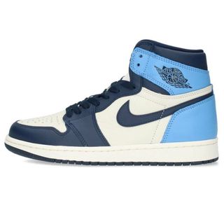 ナイキ(NIKE)のナイキ  AIR JORDAN 1 RETRO HIGH OG OBSIDIAN 555088-140 エアジョーダン1レトロハイオージーオブシディアンスニーカー メンズ 27cm(スニーカー)