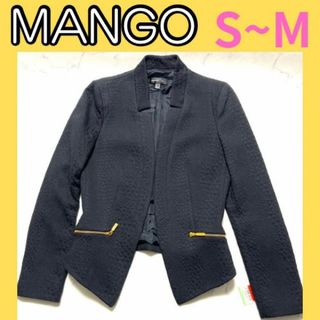 マンゴ(MANGO)のMANGO新品タグ付き黒ジャケットSサイズですがMの方にも(テーラードジャケット)