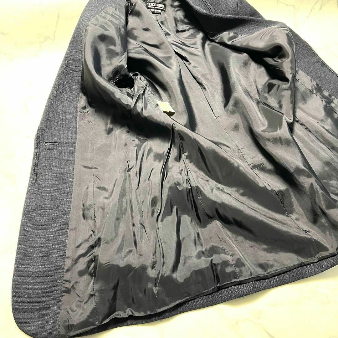 Giorgio Armani(ジョルジオアルマーニ)のジョルジオアルマーニGIORGIO ARMANI レディースジャケット濃紺S~M レディースのジャケット/アウター(テーラードジャケット)の商品写真