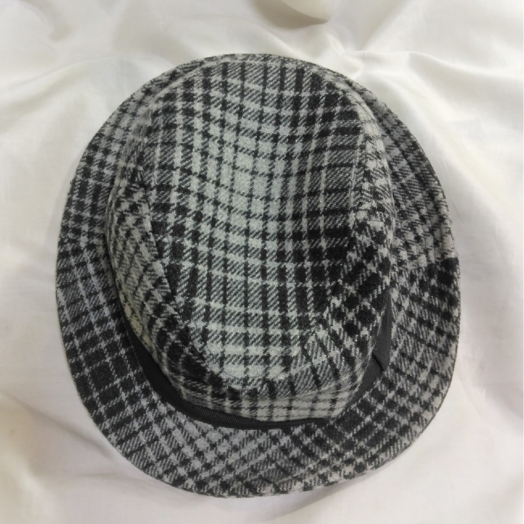 CA4LA(カシラ)のCA4LA ✿ カシラ ウール チェック リボン 帽子 ハット グレー ブラック レディースの帽子(ハット)の商品写真