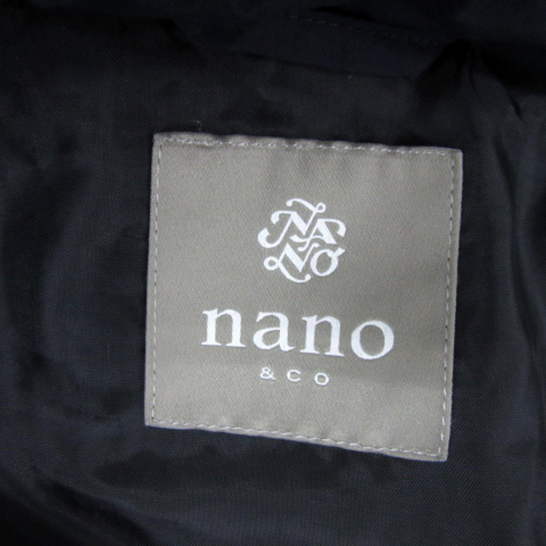 nano&co ナノユニバース ダウンジャケット フード付き 2way XL 紺 レディースのジャケット/アウター(ダウンジャケット)の商品写真