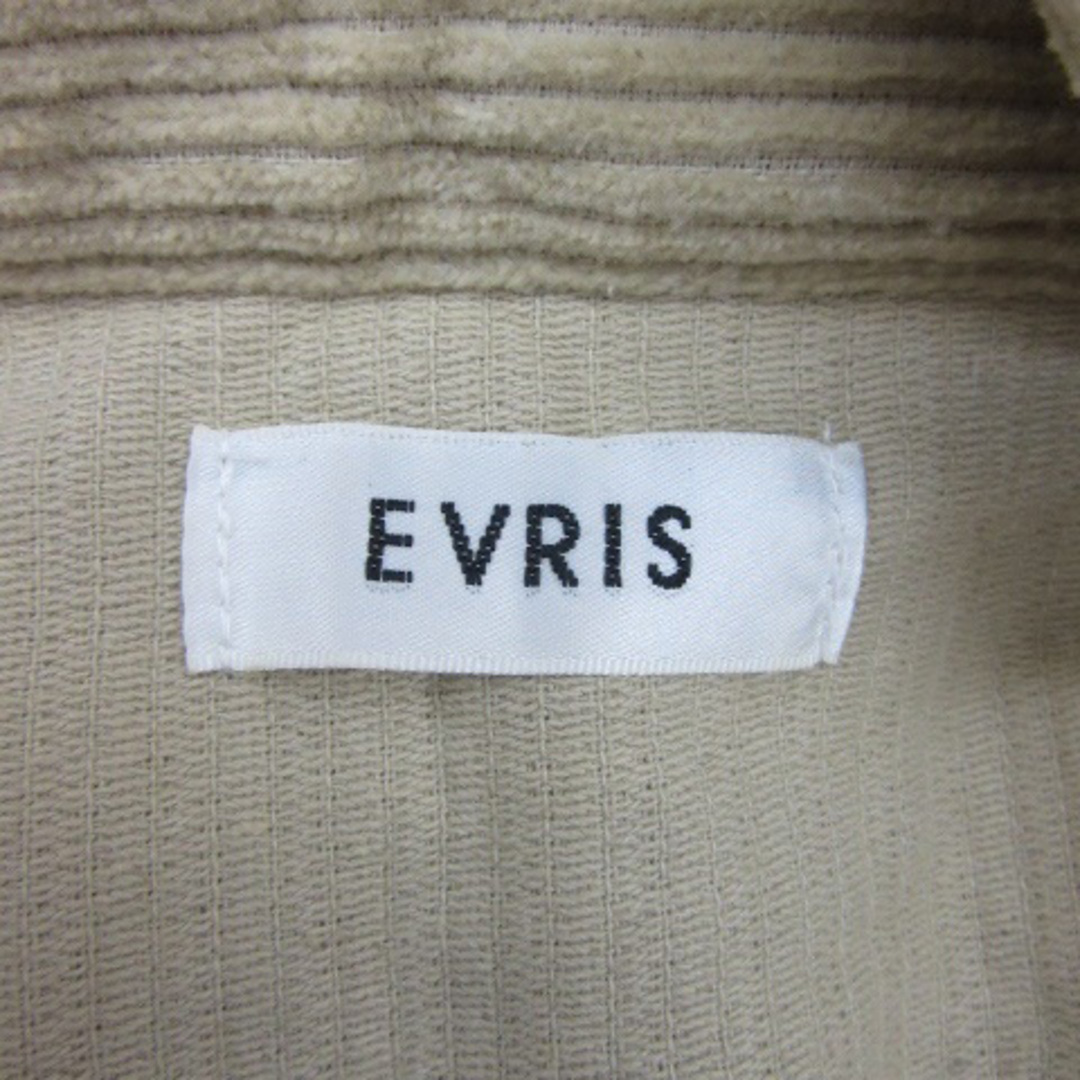 EVRIS(エヴリス)のエヴリス CPOジャケット ロング丈 ベルト付き コーデュロイ F ベージュ レディースのジャケット/アウター(その他)の商品写真