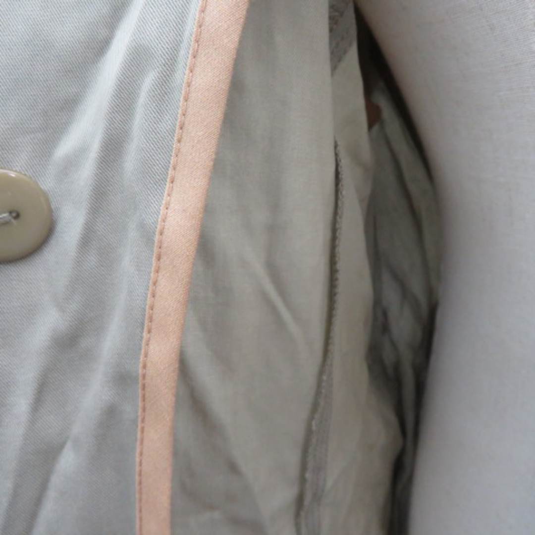 GALLARDA GALANTE(ガリャルダガランテ)のガリャルダガランテ スプリングコート ノーカラーコート ロング丈 ダブルボタン レディースのジャケット/アウター(スプリングコート)の商品写真