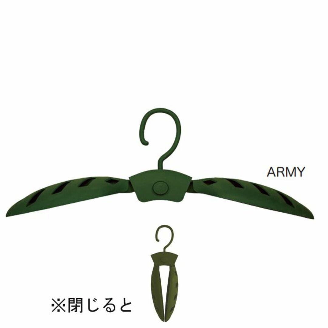 デカントデキャント肩抜け防止超幅広開閉式 パインウイングハンガーARMY スポーツ/アウトドアのスポーツ/アウトドア その他(サーフィン)の商品写真