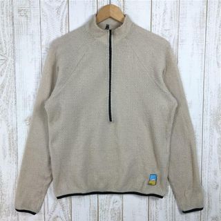 MENs M  センチデザインズ ラーク アルファ 90 クルーネック ハーフジップ Lark Alpha 90 Crewneck Half Zip ポーラテックアルファダイレクト アクティブインサレーション アクティブフリース Senchi Designs ベージュ系(その他)