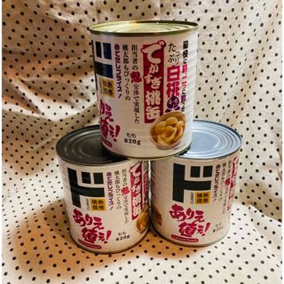 3缶　デカすぎ桃缶(缶詰/瓶詰)