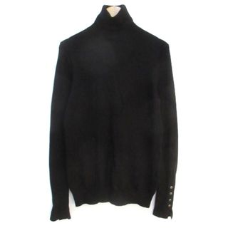 ザラ(ZARA)のザラ ZARA ニット カットソー 長袖 タートルネック 無地 M 黒 ブラック(ニット/セーター)