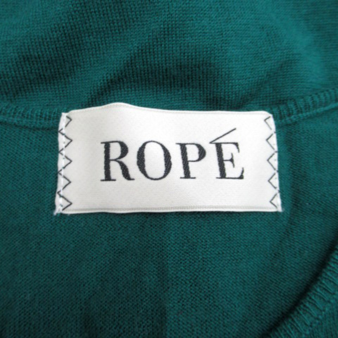 ROPE’(ロペ)のロペ ROPE カーディガン ミドル丈 ラウンドネック ウール M 緑 グリーン レディースのトップス(カーディガン)の商品写真