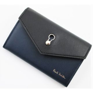 ポールスミス(Paul Smith)の☆1点限り☆新品箱なし☆ポールスミス 名刺入れ 黒×青☆(名刺入れ/定期入れ)