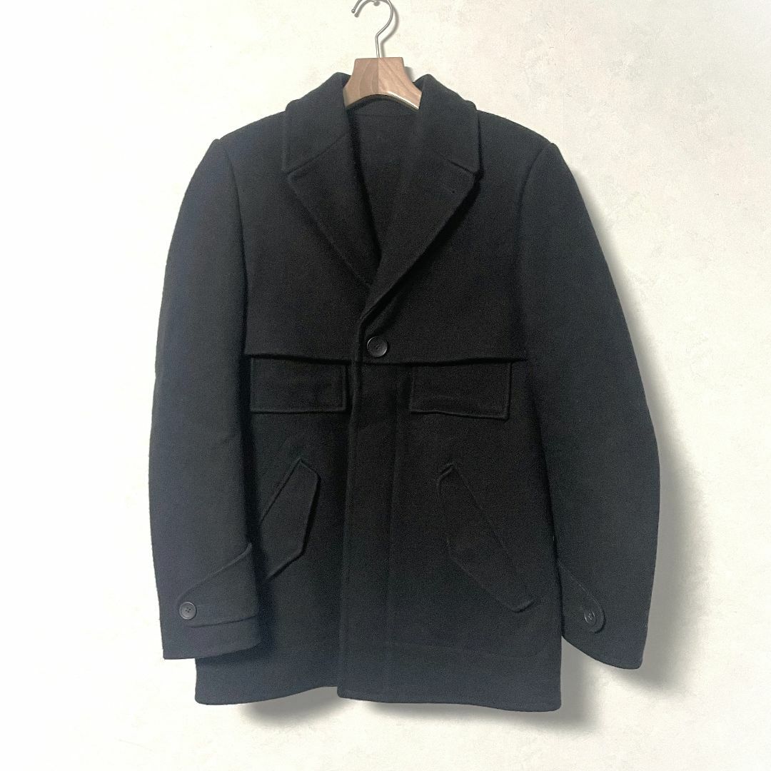 Balenciaga(バレンシアガ)の美品　BALENCIAGA　ダブルブレストコート 44 メンズのジャケット/アウター(ピーコート)の商品写真