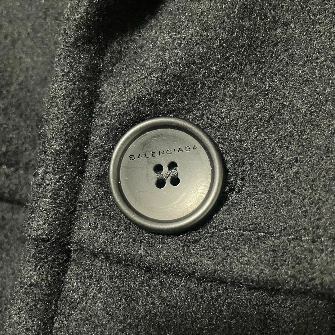 Balenciaga(バレンシアガ)の美品　BALENCIAGA　ダブルブレストコート 44 メンズのジャケット/アウター(ピーコート)の商品写真