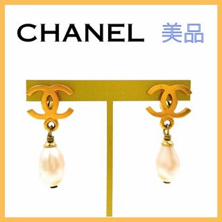 シャネル(CHANEL)のCHANEL（シャネル） ココマーク パール イヤリング ゴールド ヴィンテージ(イヤリング)