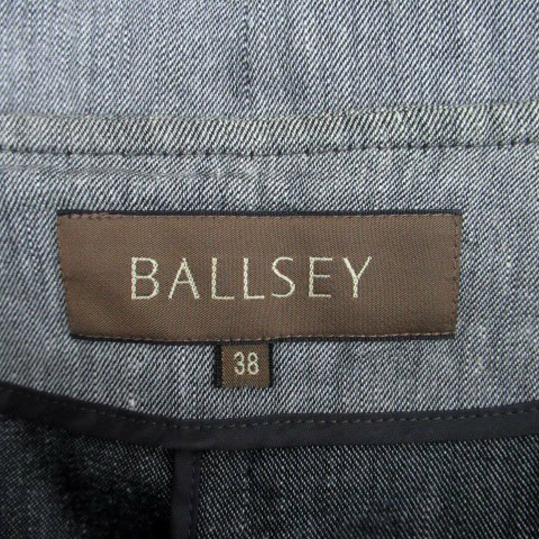 Ballsey(ボールジィ)のボールジー トゥモローランド ノーカラージャケット リネン混 38 グレー レディースのジャケット/アウター(その他)の商品写真