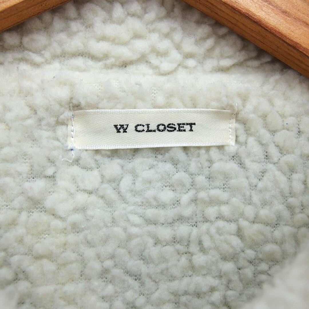 w closet(ダブルクローゼット)のダブルクローゼット Gジャン ジージャン アウター ボア デニム ステンカラー レディースのジャケット/アウター(Gジャン/デニムジャケット)の商品写真